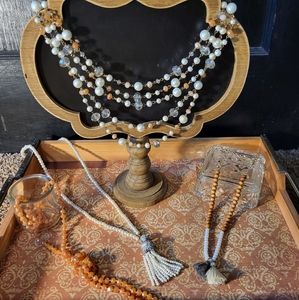 Selling 4 necklaces as a set.